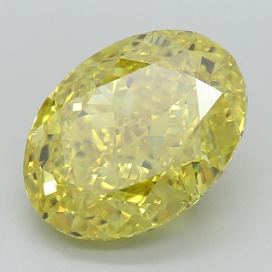 Loose Diamond - OVAL 4.06ct Fancy Vivid Yellow VVS2: Loose Diamond - OVAL 4.06ct Fancy Vivid Yellow VVS2 Source: This is a real non-mined Diamond that has been grown in a lab Shape: OVAL Carats: 4.06 Color: Fancy Vivid Yellow Certification: IGI Video: