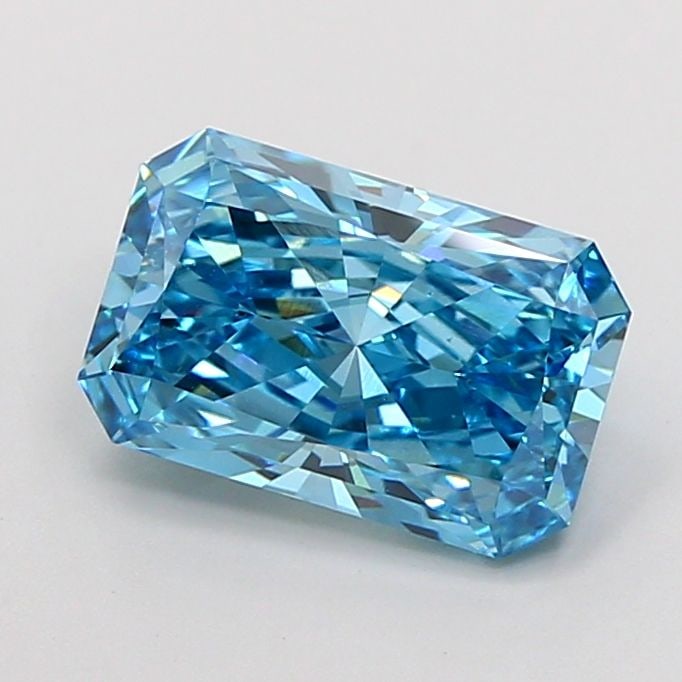 Loose Diamond - RADIANT 2.59ct Fancy Vivid Blue VVS2: Loose Diamond - RADIANT 2.59ct Fancy Vivid Blue VVS2 Source: This is a real non-mined Diamond that has been grown in a lab Shape: RADIANT Carats: 2.59 Color: Fancy Vivid Blue Certification: IGI Video:
