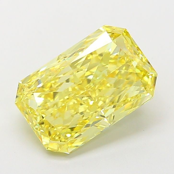 Loose Diamond - RADIANT 3.68ct Fancy Vivid Yellow VS1: Loose Diamond - RADIANT 3.68ct Fancy Vivid Yellow VS1 Source: This is a real non-mined Diamond that has been grown in a lab Shape: RADIANT Carats: 3.68 Color: Fancy Vivid Yellow Certification: IGI Vid