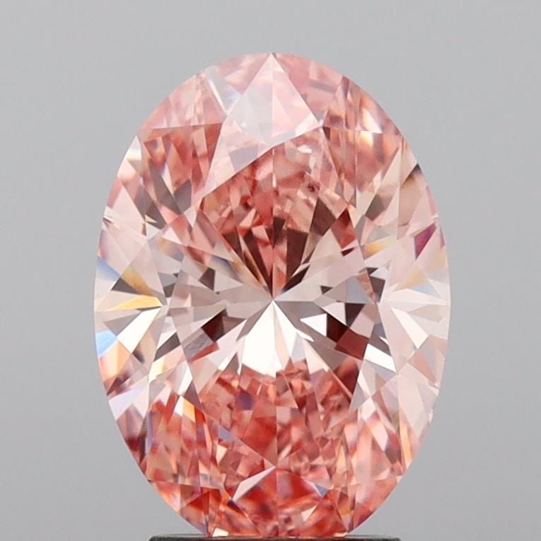 Loose Diamond - OVAL 3.37ct Fancy Vivid Pink VS1: Loose Diamond - OVAL 3.37ct Fancy Vivid Pink VS1 Source: This is a real non-mined Diamond that has been grown in a lab Shape: OVAL Carats: 3.37 Color: Fancy Vivid Pink Certification: IGI Video: