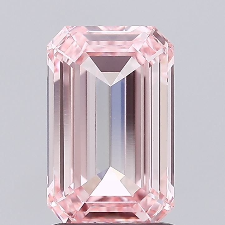 Loose Diamond - EMERALD 1.52ct Fancy Vivid Pink VS1: Loose Diamond - EMERALD 1.52ct Fancy Vivid Pink VS1 Source: This is a real non-mined Diamond that has been grown in a lab Shape: EMERALD Carats: 1.52 Color: Fancy Vivid Pink Certification: IGI Video: