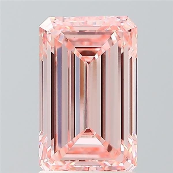 Loose Diamond - EMERALD 2.0ct Fancy Intense Pink VS1: Loose Diamond - EMERALD 2.0ct Fancy Intense Pink VS1 Source: This is a real non-mined Diamond that has been grown in a lab Shape: EMERALD Carats: 2.0 Color: Fancy Intense Pink Certification: IGI Video