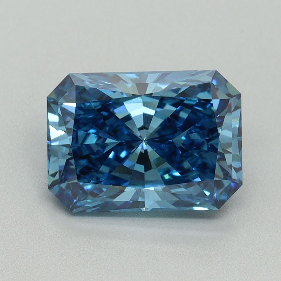 Loose Diamond - RADIANT 1.97ct Fancy Vivid Blue VS1: Loose Diamond - RADIANT 1.97ct Fancy Vivid Blue VS1 Source: This is a real non-mined Diamond that has been grown in a lab Shape: RADIANT Carats: 1.97 Color: Fancy Vivid Blue Certification: IGI Video: