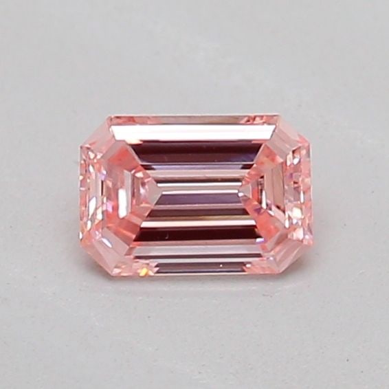 Loose Diamond - EMERALD 0.2ct Fancy Intense Pink VS1: Loose Diamond - EMERALD 0.2ct Fancy Intense Pink VS1 Source: This is a real non-mined Diamond that has been grown in a lab Shape: EMERALD Carats: 0.2 Color: Fancy Intense Pink Certification: IGI Video