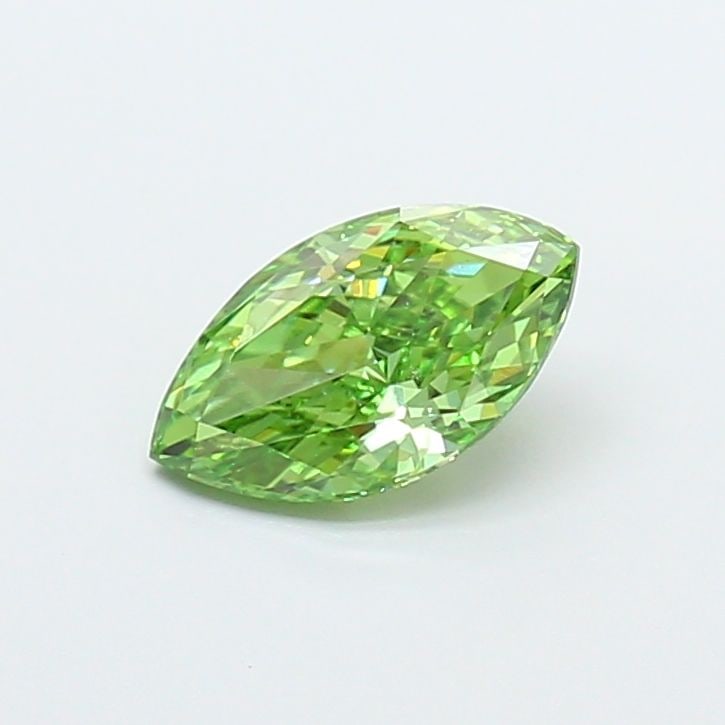 Loose Diamond - MARQUISE 1.0ct Fancy Vivid Green VVS2: Loose Diamond - MARQUISE 1.0ct Fancy Vivid Green VVS2 Source: This is a real non-mined Diamond that has been grown in a lab Shape: MARQUISE Carats: 1.0 Color: Fancy Vivid Green Certification: IGI Vide