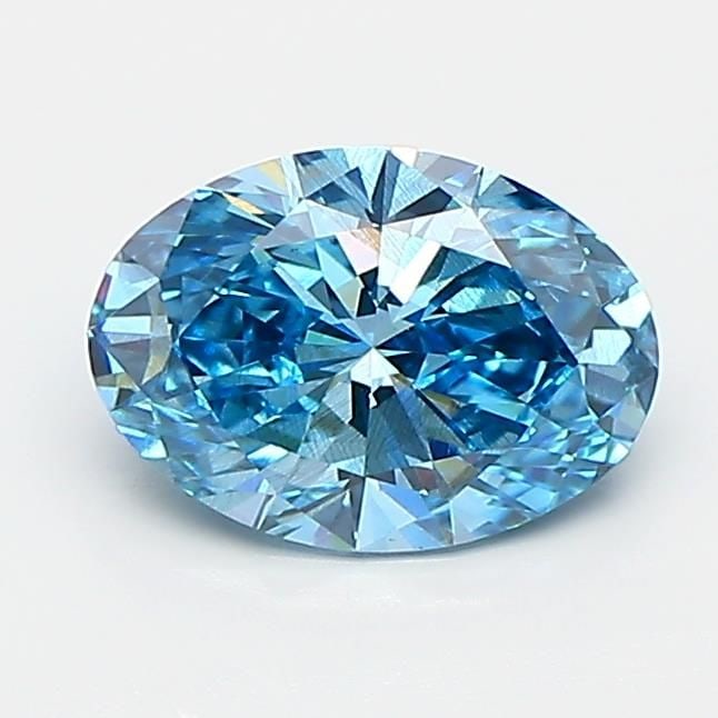 Loose Diamond - OVAL 1.0ct Fancy Vivid Blue SI1: Loose Diamond - OVAL 1.0ct Fancy Vivid Blue SI1 Source: This is a real non-mined Diamond that has been grown in a lab Shape: OVAL Carats: 1.0 Color: Fancy Vivid Blue Certification: IGI Video: