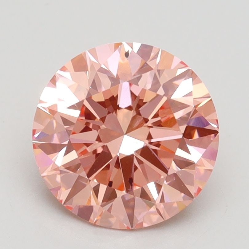 Loose Diamond - ROUND 2.02ct Fancy Vivid Pink VS2: Loose Diamond - ROUND 2.02ct Fancy Vivid Pink VS2 Source: This is a real non-mined Diamond that has been grown in a lab Shape: ROUND Carats: 2.02 Color: Fancy Vivid Pink Certification: IGI Video: