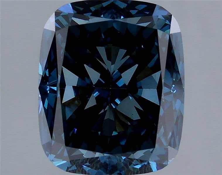Loose Diamond - CUSHION MODIFIED 2.53ct Fancy Deep Blue VS1: Loose Diamond - CUSHION MODIFIED 2.53ct Fancy Deep Blue VS1 Source: This is a real non-mined Diamond that has been grown in a lab Shape: CUSHION MODIFIED Carats: 2.53 Color: Fancy Deep Blue Certificat