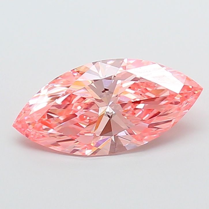 Loose Diamond - MARQUISE 3.38ct Fancy Vivid Pink VS1: Loose Diamond - MARQUISE 3.38ct Fancy Vivid Pink VS1 Source: This is a real non-mined Diamond that has been grown in a lab Shape: MARQUISE Carats: 3.38 Color: Fancy Vivid Pink Certification: IGI Video