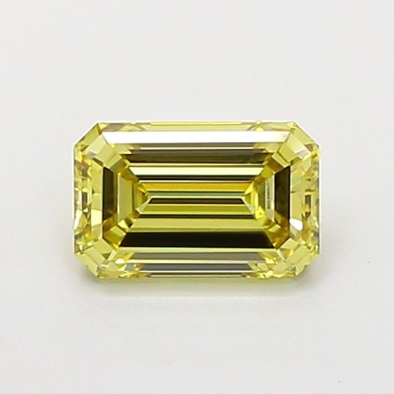 Loose Diamond - EMERALD 1.01ct Fancy Yellow VVS2: Loose Diamond - EMERALD 1.01ct Fancy Yellow VVS2 Source: This is a real non-mined Diamond that has been grown in a lab Shape: EMERALD Carats: 1.01 Color: Fancy Yellow Certification: IGI Video: