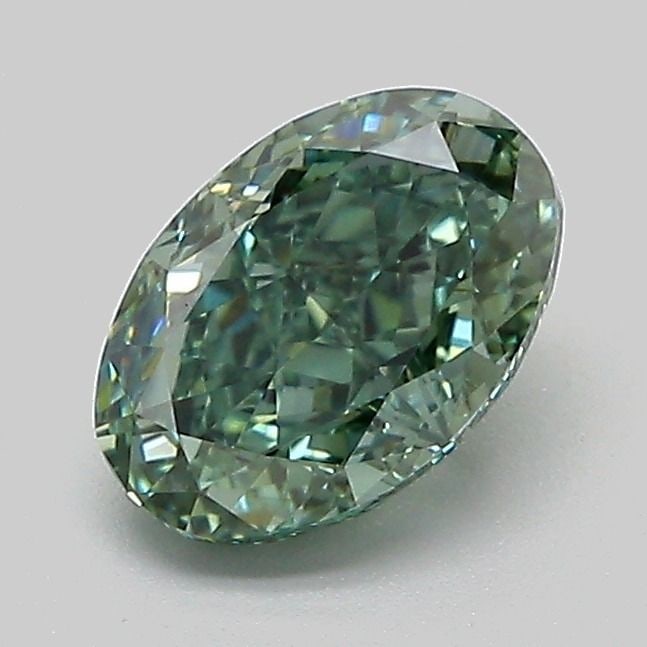 Loose Diamond - OVAL 1.11ct Fancy Vivid Green VVS2: Loose Diamond - OVAL 1.11ct Fancy Vivid Green VVS2 Source: This is a real non-mined Diamond that has been grown in a lab Shape: OVAL Carats: 1.11 Color: Fancy Vivid Green Certification: IGI Video: