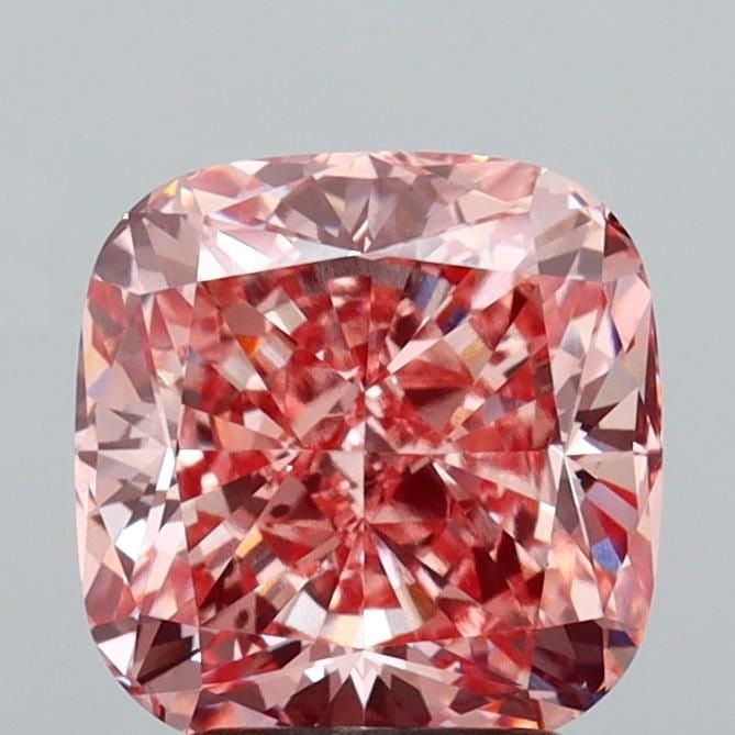 Loose Diamond - CUSHION MODIFIED 3.09ct Fancy Vivid Pink VS1: Loose Diamond - CUSHION MODIFIED 3.09ct Fancy Vivid Pink VS1 Source: This is a real non-mined Diamond that has been grown in a lab Shape: CUSHION MODIFIED Carats: 3.09 Color: Fancy Vivid Pink Certific