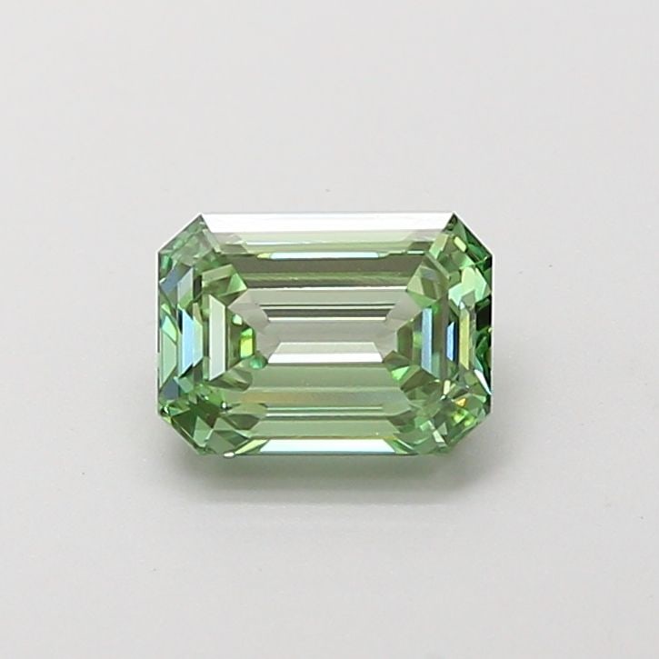 Loose Diamond - EMERALD 1.04ct Fancy Vivid Green VS1: Loose Diamond - EMERALD 1.04ct Fancy Vivid Green VS1 Source: This is a real non-mined Diamond that has been grown in a lab Shape: EMERALD Carats: 1.04 Color: Fancy Vivid Green Certification: IGI Video