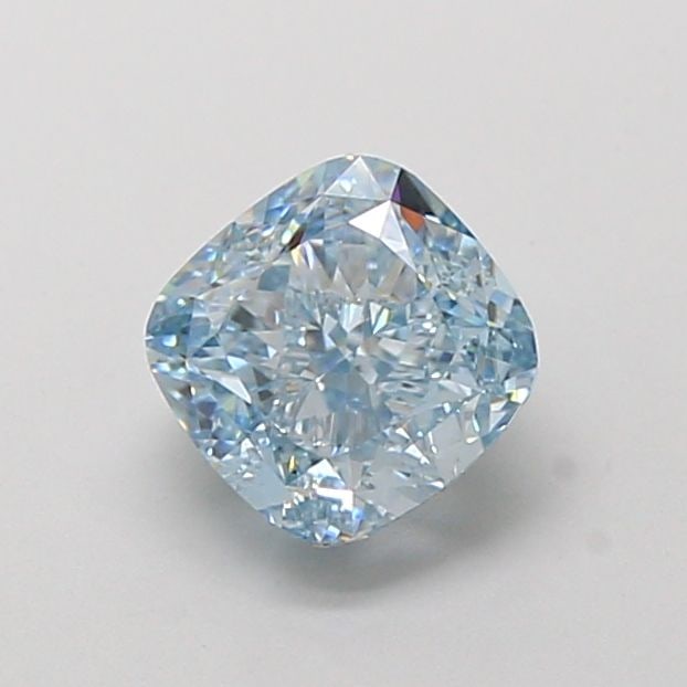 Loose Diamond - CUSHION MODIFIED 1.53ct Fancy Intense Blue VS2: Loose Diamond - CUSHION MODIFIED 1.53ct Fancy Intense Blue VS2 Source: This is a real non-mined Diamond that has been grown in a lab Shape: CUSHION MODIFIED Carats: 1.53 Color: Fancy Intense Blue Cert