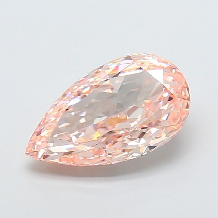 Loose Diamond - PEAR 5.1ct Fancy Orangey Pink VS2: Loose Diamond - PEAR 5.1ct Fancy Orangey Pink VS2 Source: This is a real non-mined Diamond that has been grown in a lab Shape: PEAR Carats: 5.1 Color: Fancy Orangey Pink Certification: IGI Video: