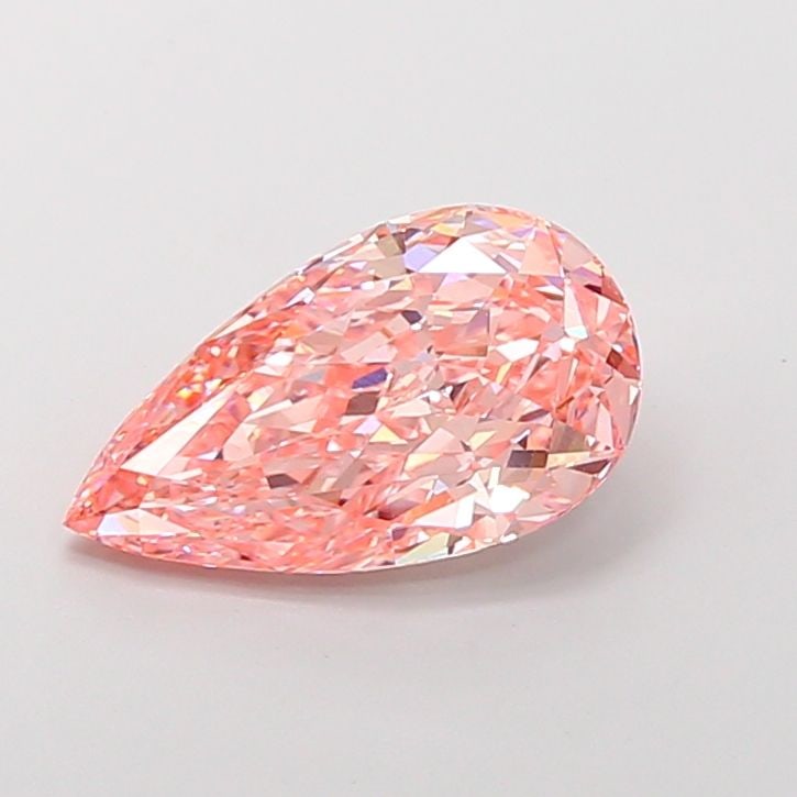 Loose Diamond - PEAR 4.43ct Fancy Vivid Pink VVS2: Loose Diamond - PEAR 4.43ct Fancy Vivid Pink VVS2 Source: This is a real non-mined Diamond that has been grown in a lab Shape: PEAR Carats: 4.43 Color: Fancy Vivid Pink Certification: IGI Video: