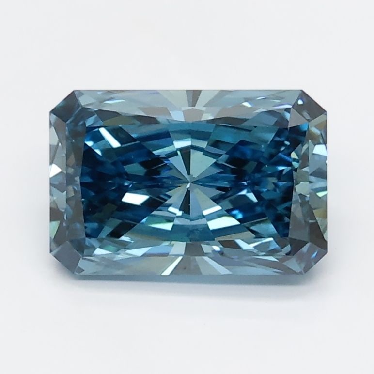 Loose Diamond - RADIANT 1.31ct Blue VS1: Loose Diamond - RADIANT 1.31ct Blue VS1 Source: This is a real non-mined Diamond that has been grown in a lab Shape: RADIANT Carats: 1.31 Color: Blue Certification: NONE Video: