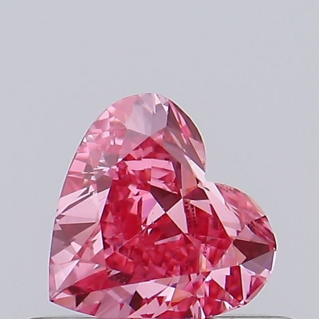 Loose Diamond - HEART 0.38ct Fancy Vivid Pink VS1: Loose Diamond - HEART 0.38ct Fancy Vivid Pink VS1 Source: This is a real non-mined Diamond that has been grown in a lab Shape: HEART Carats: 0.38 Color: Fancy Vivid Pink Certification: IGI Video: