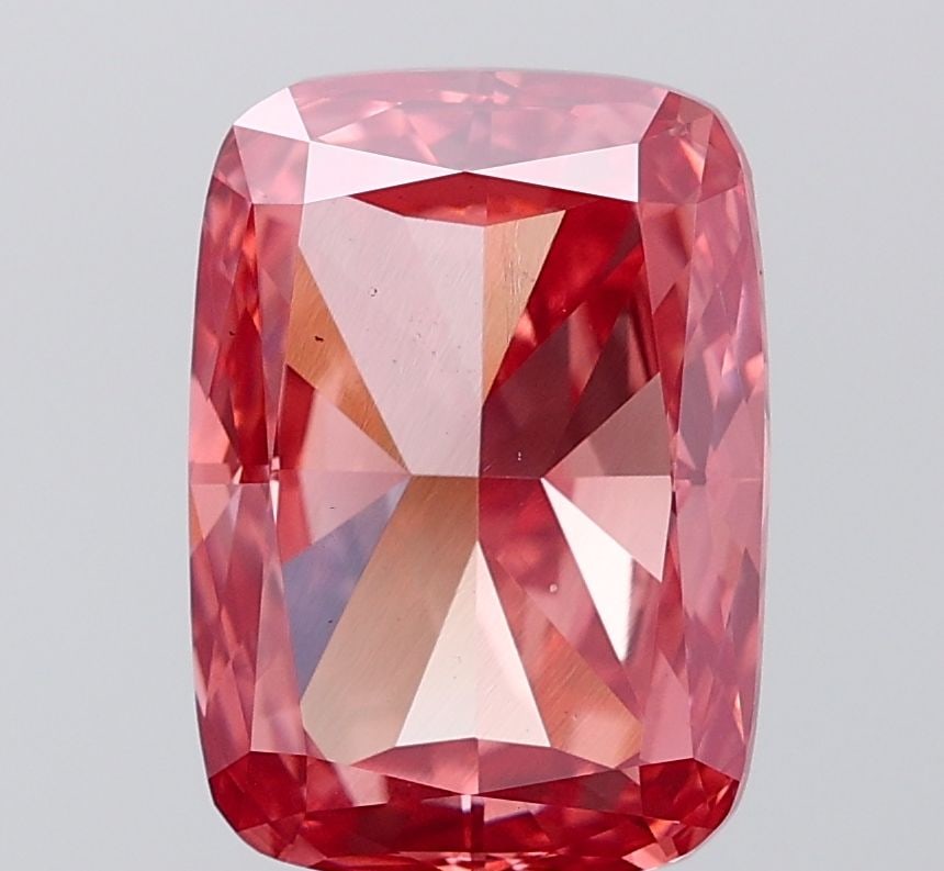 Loose Diamond - CUSHION MODIFIED 5.34ct Fancy Vivid Pink VS1: Loose Diamond - CUSHION MODIFIED 5.34ct Fancy Vivid Pink VS1 Source: This is a real non-mined Diamond that has been grown in a lab Shape: CUSHION MODIFIED Carats: 5.34 Color: Fancy Vivid Pink Certific