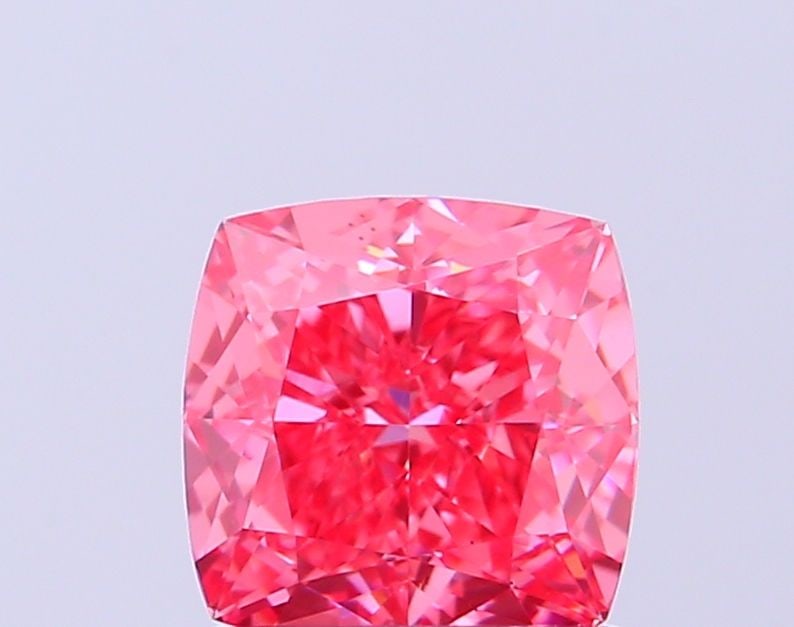 Loose Diamond - CUSHION MODIFIED 1.08ct Fancy Vivid Pink VS1: Loose Diamond - CUSHION MODIFIED 1.08ct Fancy Vivid Pink VS1 Source: This is a real non-mined Diamond that has been grown in a lab Shape: CUSHION MODIFIED Carats: 1.08 Color: Fancy Vivid Pink Certific