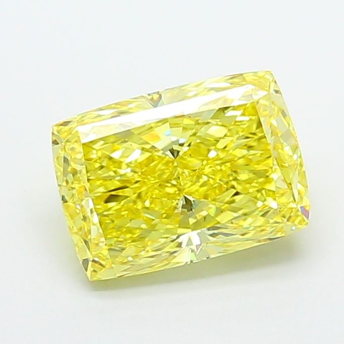 Loose Diamond - CUSHION MODIFIED 5.03ct Fancy Vivid Yellow VS2: Loose Diamond - CUSHION MODIFIED 5.03ct Fancy Vivid Yellow VS2 Source: This is a real non-mined Diamond that has been grown in a lab Shape: CUSHION MODIFIED Carats: 5.03 Color: Fancy Vivid Yellow Cert