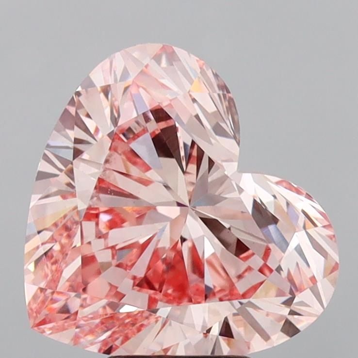 Loose Diamond - HEART 6.03ct Fancy Intense Pink VS1: Loose Diamond - HEART 6.03ct Fancy Intense Pink VS1 Source: This is a real non-mined Diamond that has been grown in a lab Shape: HEART Carats: 6.03 Color: Fancy Intense Pink Certification: IGI Video: