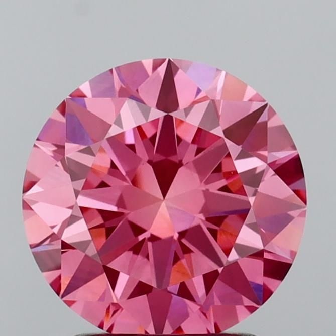Ideal Loose Diamond - ROUND 2.04ct Fancy Vivid Pink VVS2: Ideal Loose Diamond - ROUND 2.04ct Fancy Vivid Pink VVS2 Source: This is a real non-mined Diamond that has been grown in a lab Shape: ROUND Carats: 2.04 Color: Fancy Vivid Pink Certification: IGI Vide