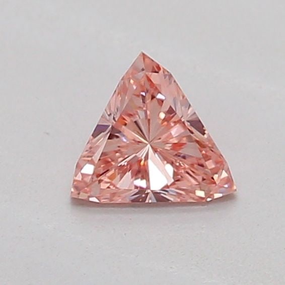 Loose Diamond - TRIANGULAR 0.19ct Fancy Intense Pink VS1: Loose Diamond - TRIANGULAR 0.19ct Fancy Intense Pink VS1 Source: This is a real non-mined Diamond that has been grown in a lab Shape: TRIANGULAR Carats: 0.19 Color: Fancy Intense Pink Certification: I