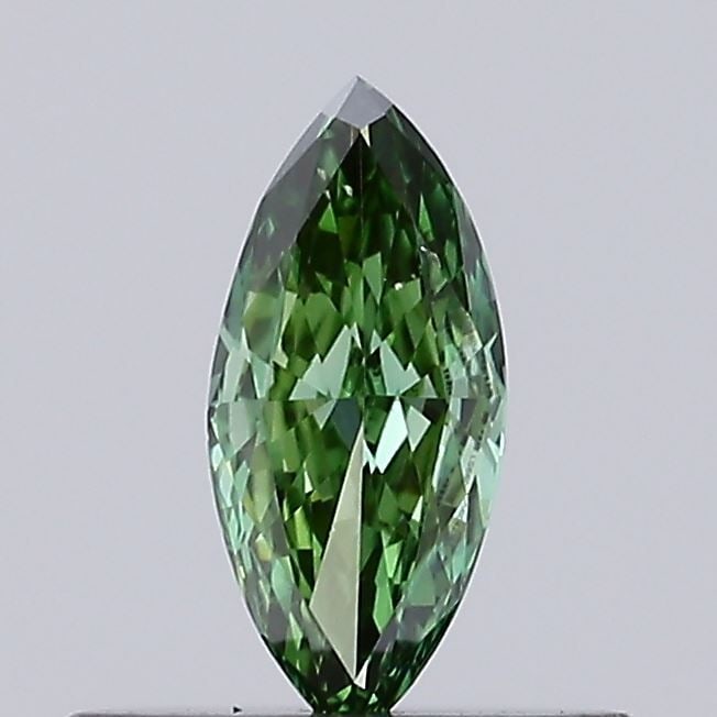 Loose Diamond - MARQUISE 0.2ct Fancy Vivid Green VS2: Loose Diamond - MARQUISE 0.2ct Fancy Vivid Green VS2 Source: This is a real non-mined Diamond that has been grown in a lab Shape: MARQUISE Carats: 0.2 Color: Fancy Vivid Green Certification: IGI Video