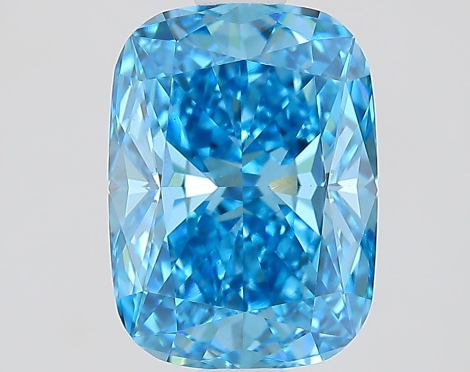 Loose Diamond - CUSHION MODIFIED 1.53ct Fancy Vivid Blue VS1: Loose Diamond - CUSHION MODIFIED 1.53ct Fancy Vivid Blue VS1 Source: This is a real non-mined Diamond that has been grown in a lab Shape: CUSHION MODIFIED Carats: 1.53 Color: Fancy Vivid Blue Certific