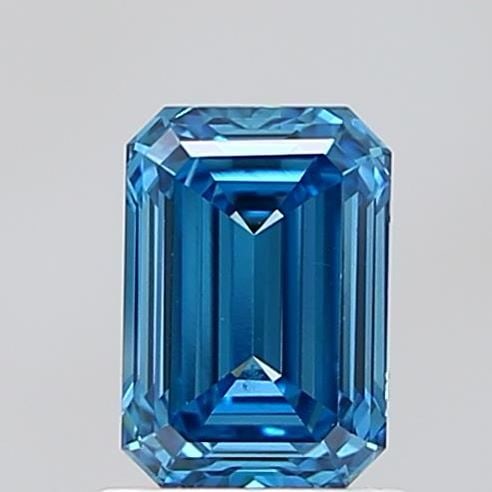 Loose Diamond - EMERALD 1.0ct Fancy Vivid Blue VS1: Loose Diamond - EMERALD 1.0ct Fancy Vivid Blue VS1 Source: This is a real non-mined Diamond that has been grown in a lab Shape: EMERALD Carats: 1.0 Color: Fancy Vivid Blue Certification: IGI Video: