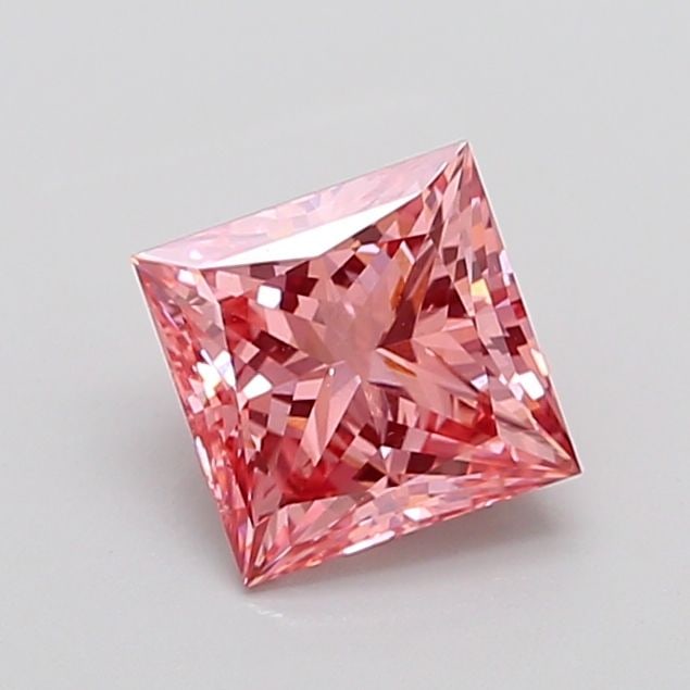 Loose Diamond - PRINCESS 2.06ct Fancy Vivid Pink VS2: Loose Diamond - PRINCESS 2.06ct Fancy Vivid Pink VS2 Source: This is a real non-mined Diamond that has been grown in a lab Shape: PRINCESS Carats: 2.06 Color: Fancy Vivid Pink Certification: IGI Video