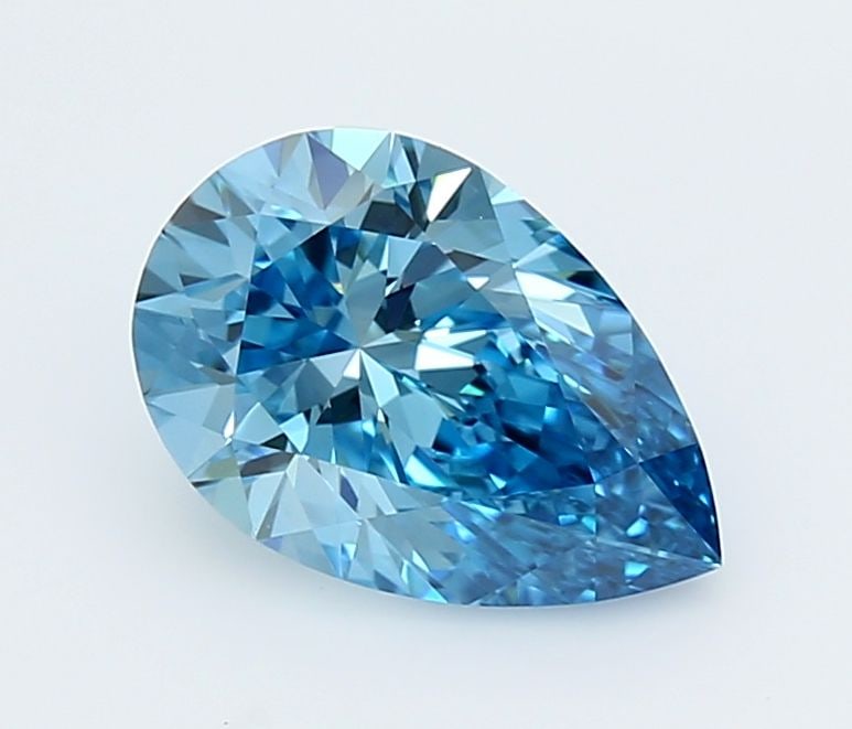 Loose Diamond - PEAR 1.51ct Fancy Vivid Blue VVS1: Loose Diamond - PEAR 1.51ct Fancy Vivid Blue VVS1 Source: This is a real non-mined Diamond that has been grown in a lab Shape: PEAR Carats: 1.51 Color: Fancy Vivid Blue Certification: IGI Video: