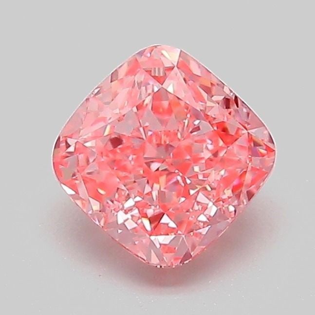 Loose Diamond - CUSHION MODIFIED 1.06ct Fancy Vivid Pink VVS2: Loose Diamond - CUSHION MODIFIED 1.06ct Fancy Vivid Pink VVS2 Source: This is a real non-mined Diamond that has been grown in a lab Shape: CUSHION MODIFIED Carats: 1.06 Color: Fancy Vivid Pink Certifi