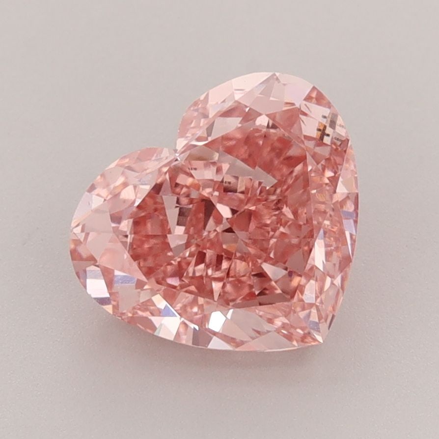 Loose Diamond - HEART 2.58ct Fancy Vivid Pink VS1: Loose Diamond - HEART 2.58ct Fancy Vivid Pink VS1 Source: This is a real non-mined Diamond that has been grown in a lab Shape: HEART Carats: 2.58 Color: Fancy Vivid Pink Certification: IGI Video:
