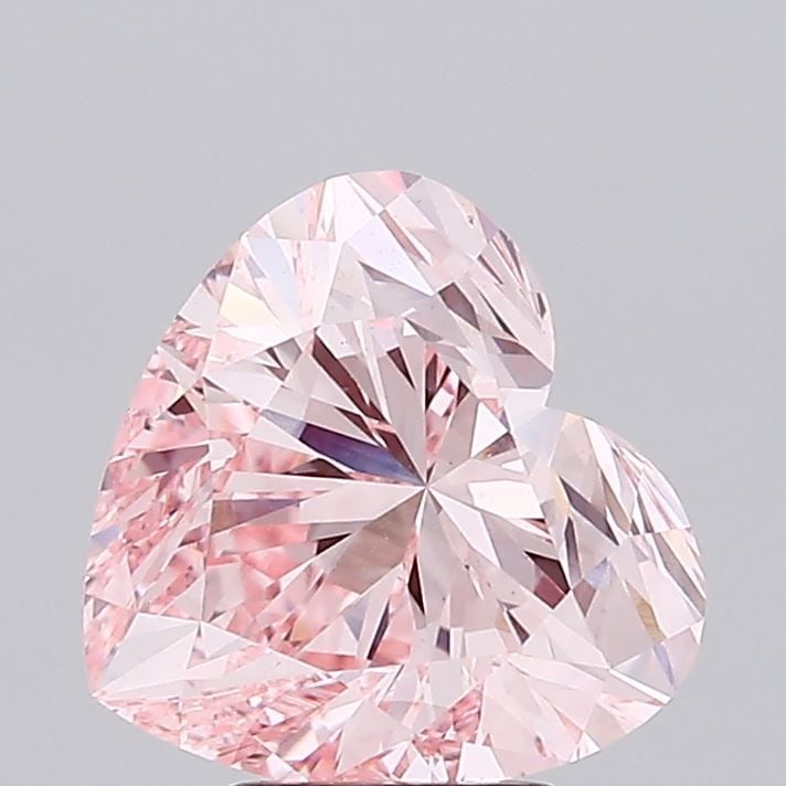 Loose Diamond - HEART 5.01ct Fancy Vivid Pink VS1: Loose Diamond - HEART 5.01ct Fancy Vivid Pink VS1 Source: This is a real non-mined Diamond that has been grown in a lab Shape: HEART Carats: 5.01 Color: Fancy Vivid Pink Certification: IGI Video: