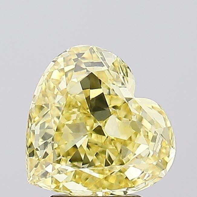 Loose Diamond - HEART 3.04ct Fancy Intense Yellow VS1: Loose Diamond - HEART 3.04ct Fancy Intense Yellow VS1 Source: This is a real non-mined Diamond that has been grown in a lab Shape: HEART Carats: 3.04 Color: Fancy Intense Yellow Certification: IGI Vid