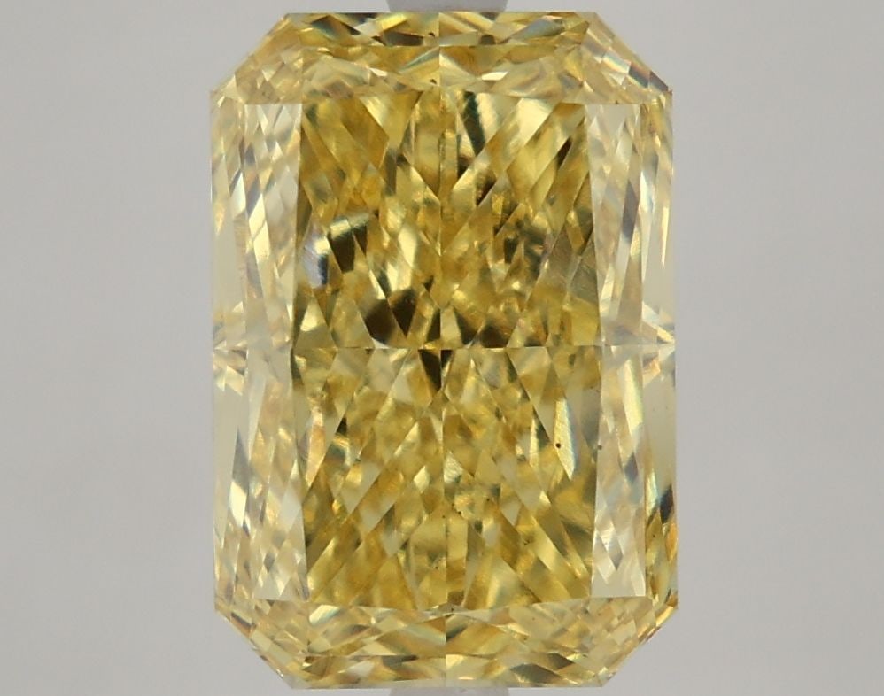 Loose Diamond - RADIANT 5.23ct Fancy Intense Yellow VS1: Loose Diamond - RADIANT 5.23ct Fancy Intense Yellow VS1 Source: This is a real non-mined Diamond that has been grown in a lab Shape: RADIANT Carats: 5.23 Color: Fancy Intense Yellow Certification: IGI