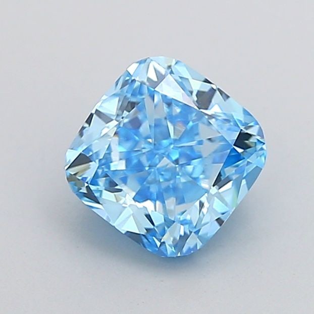 Loose Diamond - CUSHION MODIFIED 1.01ct Fancy Vivid Blue VVS2: Loose Diamond - CUSHION MODIFIED 1.01ct Fancy Vivid Blue VVS2 Source: This is a real non-mined Diamond that has been grown in a lab Shape: CUSHION MODIFIED Carats: 1.01 Color: Fancy Vivid Blue Certifi