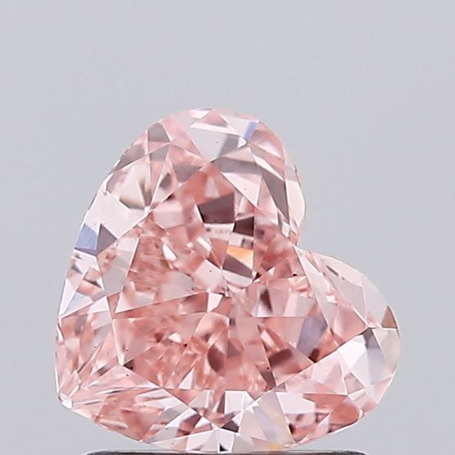 Loose Diamond - HEART 1.28ct Fancy Vivid Pink VS1: Loose Diamond - HEART 1.28ct Fancy Vivid Pink VS1 Source: This is a real non-mined Diamond that has been grown in a lab Shape: HEART Carats: 1.28 Color: Fancy Vivid Pink Certification: IGI Video: