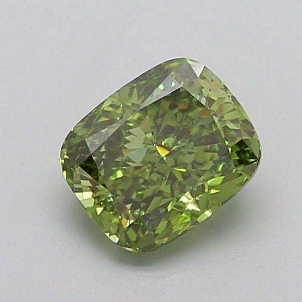 Loose Diamond - CUSHION MODIFIED 2.02ct Fancy Vivid Green VVS2: Loose Diamond - CUSHION MODIFIED 2.02ct Fancy Vivid Green VVS2 Source: This is a real non-mined Diamond that has been grown in a lab Shape: CUSHION MODIFIED Carats: 2.02 Color: Fancy Vivid Green Certi