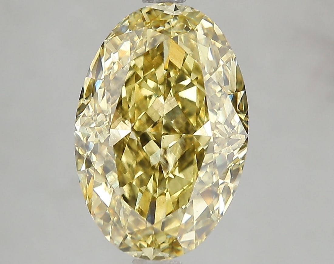 Loose Diamond - OVAL 5.2ct Fancy Intense Yellow VS2: Loose Diamond - OVAL 5.2ct Fancy Intense Yellow VS2 Source: This is a real non-mined Diamond that has been grown in a lab Shape: OVAL Carats: 5.2 Color: Fancy Intense Yellow Certification: IGI Video:
