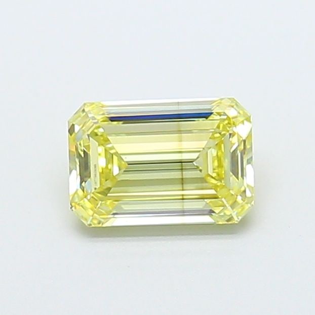 Loose Diamond - EMERALD 1.08ct Fancy Light Yellow VS2: Loose Diamond - EMERALD 1.08ct Fancy Light Yellow VS2 Source: This is a real non-mined Diamond that has been grown in a lab Shape: EMERALD Carats: 1.08 Color: Fancy Light Yellow Certification: IGI Vid