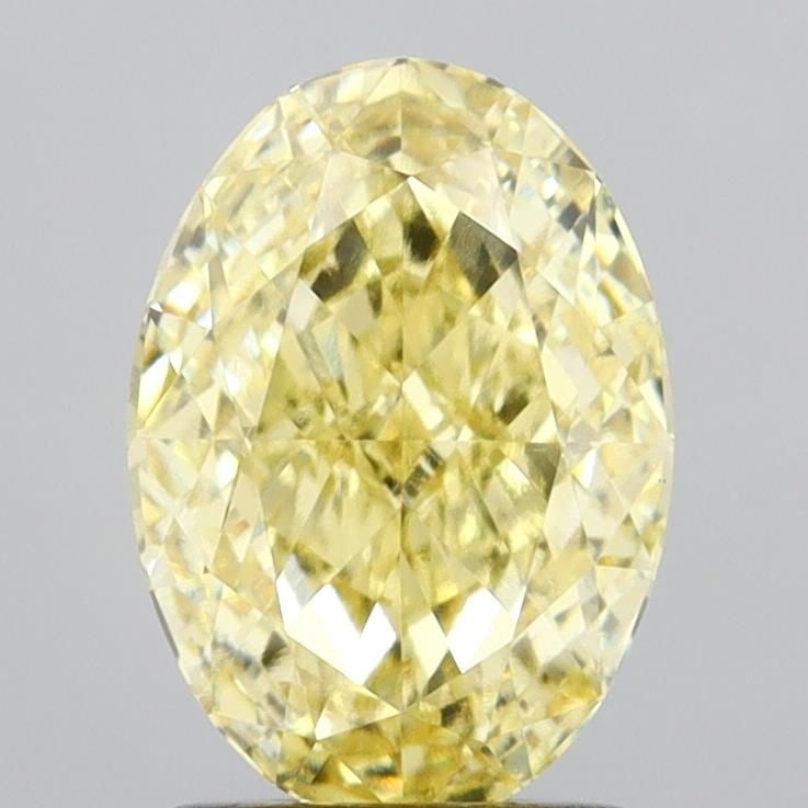 Loose Diamond - OVAL 1.81ct Fancy Yellow VS1: Loose Diamond - OVAL 1.81ct Fancy Yellow VS1 Source: This is a real non-mined Diamond that has been grown in a lab Shape: OVAL Carats: 1.81 Color: Fancy Yellow Certification: IGI Video: