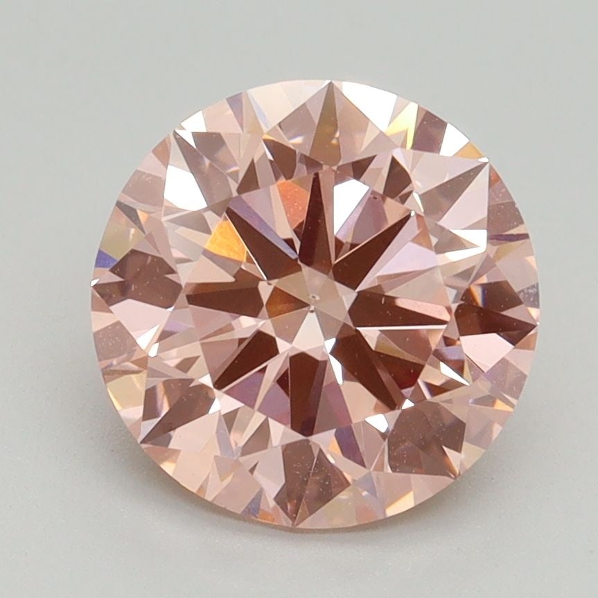Loose Diamond - ROUND 2.5ct Fancy Intense Pink VS2: Loose Diamond - ROUND 2.5ct Fancy Intense Pink VS2 Source: This is a real non-mined Diamond that has been grown in a lab Shape: ROUND Carats: 2.5 Color: Fancy Intense Pink Certification: IGI Video: