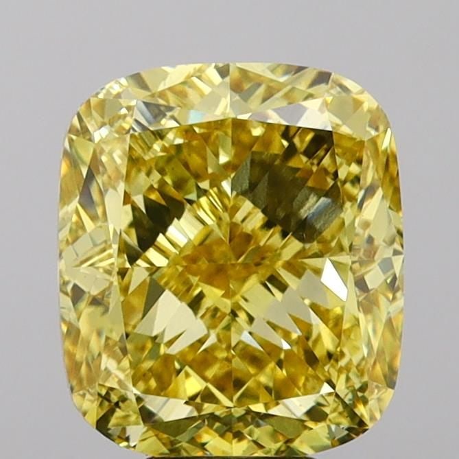 Loose Diamond - CUSHION MODIFIED 8.52ct Fancy Vivid Yellow VS1: Loose Diamond - CUSHION MODIFIED 8.52ct Fancy Vivid Yellow VS1 Source: This is a real non-mined Diamond that has been grown in a lab Shape: CUSHION MODIFIED Carats: 8.52 Color: Fancy Vivid Yellow Cert