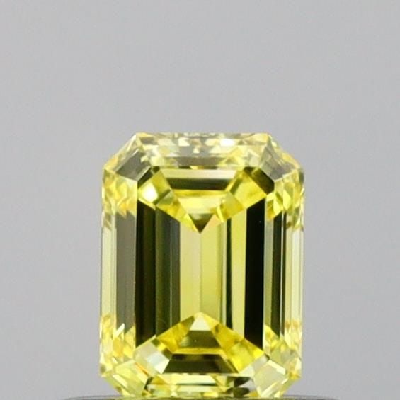 Loose Diamond - EMERALD 0.43ct Fancy Vivid Yellow VVS2: Loose Diamond - EMERALD 0.43ct Fancy Vivid Yellow VVS2 Source: This is a real non-mined Diamond that has been grown in a lab Shape: EMERALD Carats: 0.43 Color: Fancy Vivid Yellow Certification: IGI Vi