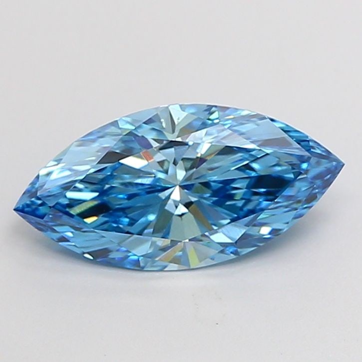 Loose Diamond - MARQUISE 1.5ct Fancy Vivid Blue VVS2: Loose Diamond - MARQUISE 1.5ct Fancy Vivid Blue VVS2 Source: This is a real non-mined Diamond that has been grown in a lab Shape: MARQUISE Carats: 1.5 Color: Fancy Vivid Blue Certification: IGI Video: