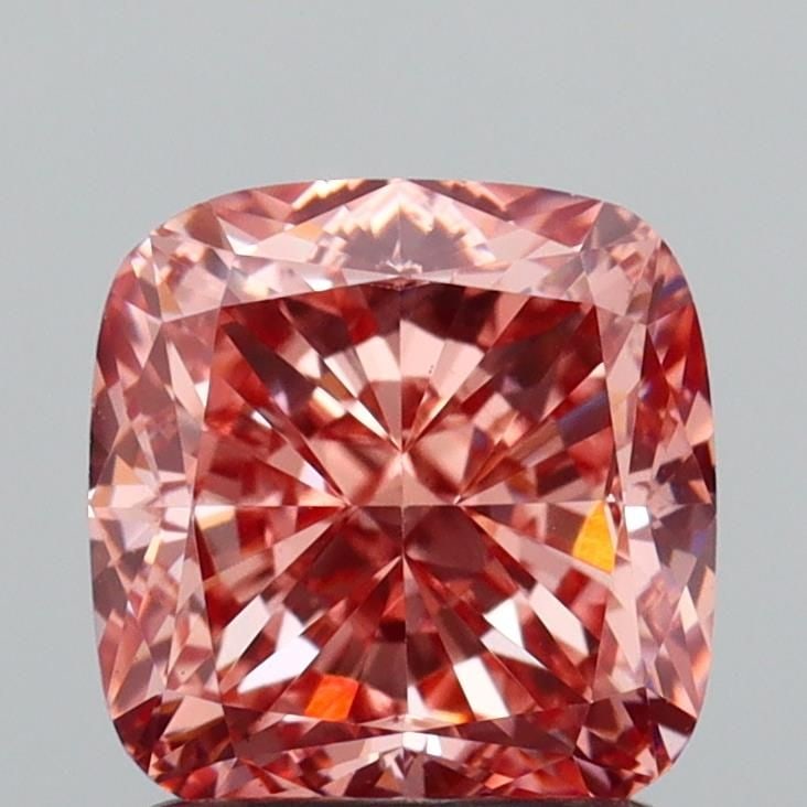 Loose Diamond - CUSHION MODIFIED 1.81ct Fancy Vivid Pink VS1: Loose Diamond - CUSHION MODIFIED 1.81ct Fancy Vivid Pink VS1 Source: This is a real non-mined Diamond that has been grown in a lab Shape: CUSHION MODIFIED Carats: 1.81 Color: Fancy Vivid Pink Certific