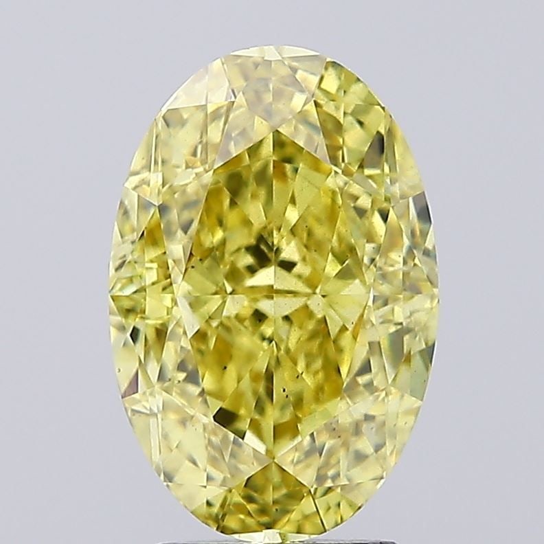 Loose Diamond - OVAL 4.31ct Fancy Intense Yellow VS2: Loose Diamond - OVAL 4.31ct Fancy Intense Yellow VS2 Source: This is a real non-mined Diamond that has been grown in a lab Shape: OVAL Carats: 4.31 Color: Fancy Intense Yellow Certification: IGI Video